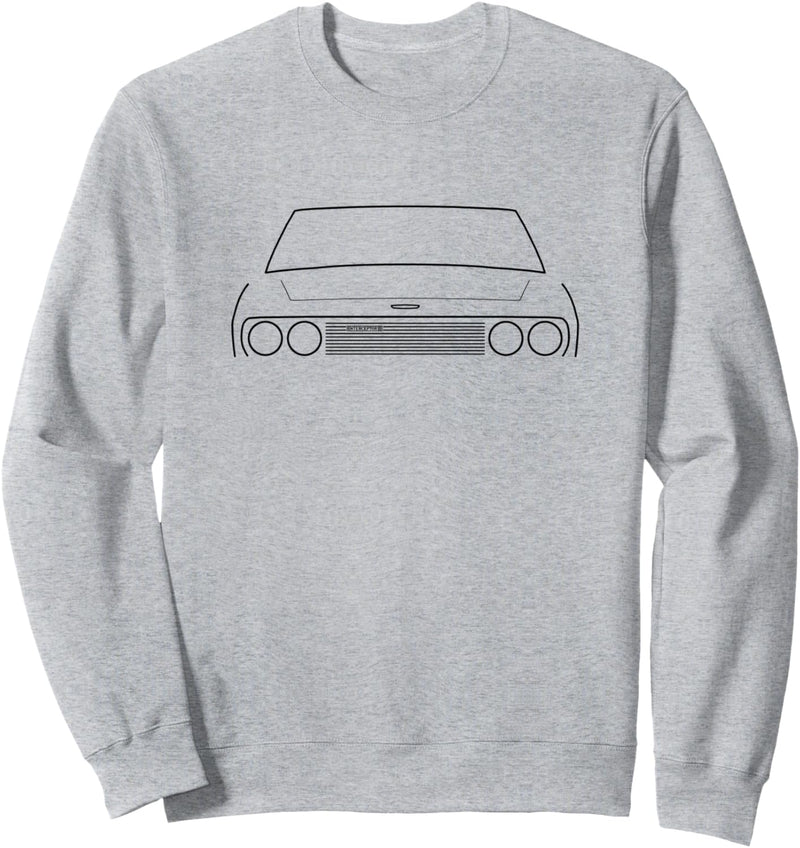 Jensen Interceptor classic car black outline graphic Sweatshirt