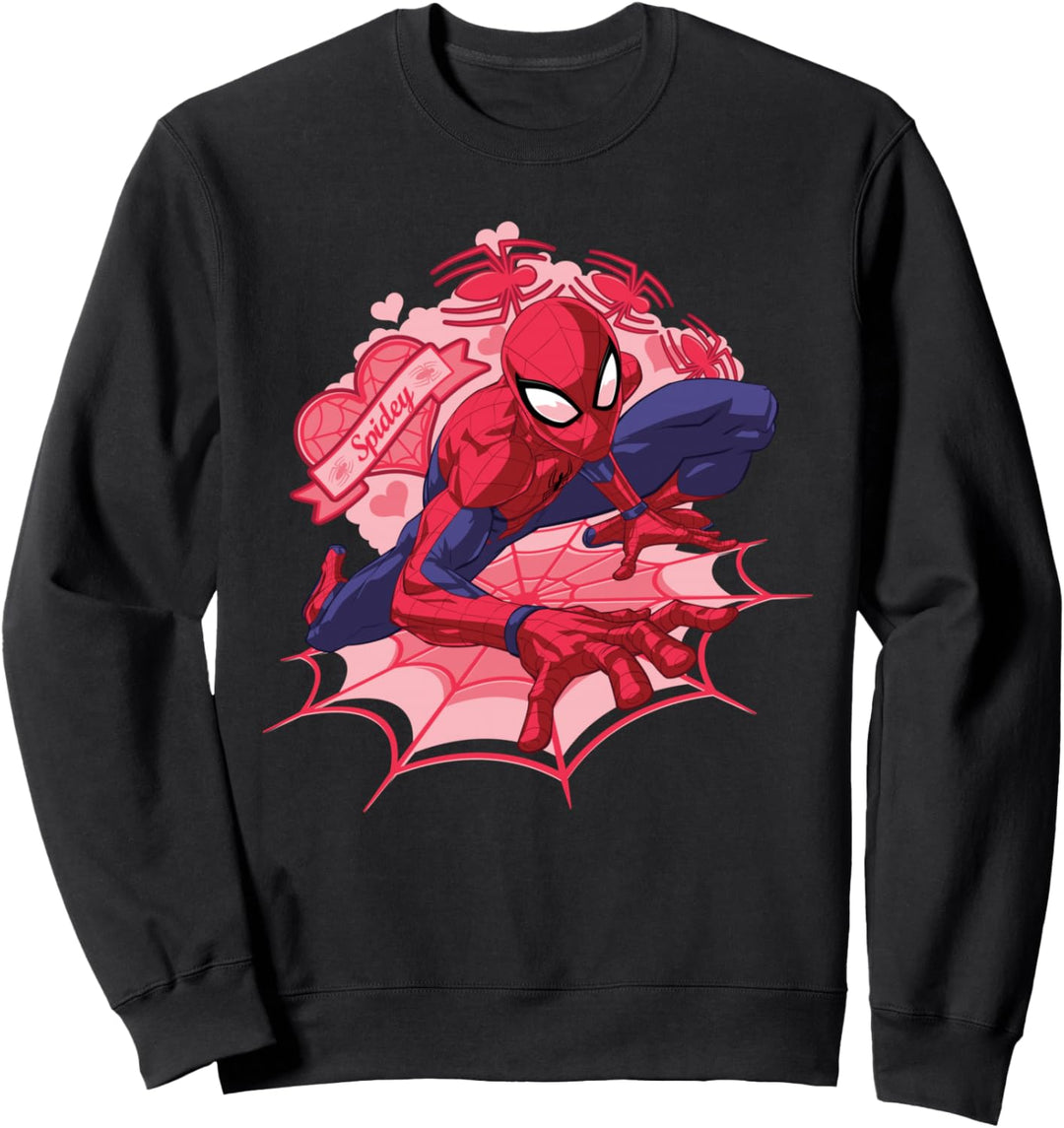 Marvel Spider-Man Hearts Valentine's Day Sweatshirt