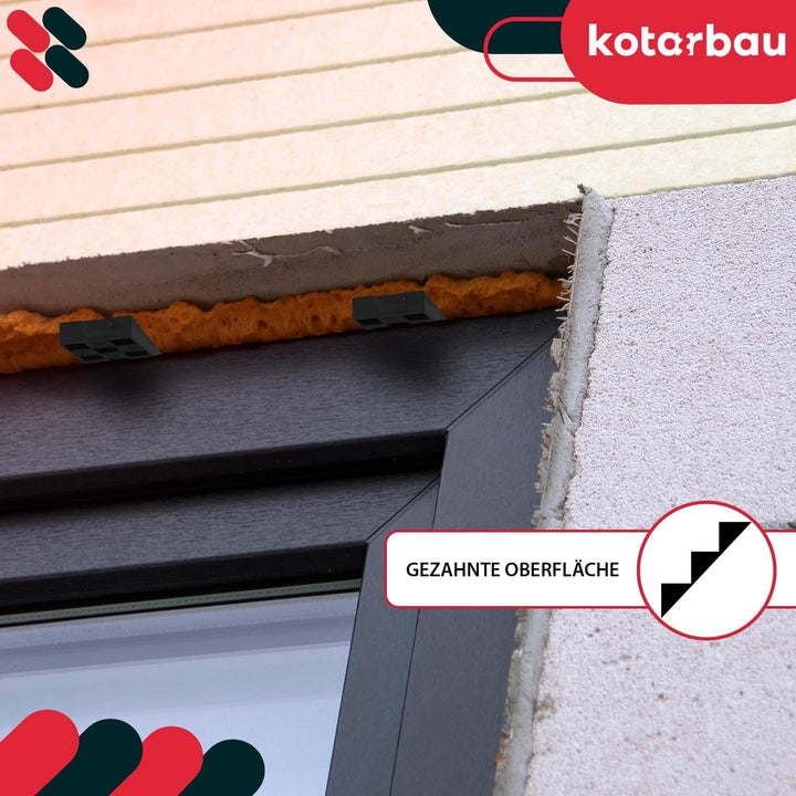 KOTARBAU® 250er Set Montagekeile Kunststoff 94 x 44 x 14 mm für Fenster Türen Türzarge Fensterrahmen