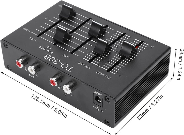 3-Band Equalizer, Stereo Klangverbesserung, Hi-Fi Vorverstärker, Lautstärkeregler für Lautsprecher K