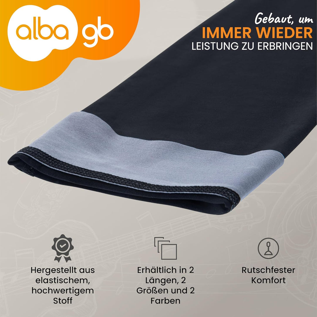 Alba GB Schwarzes arm schutz ärmelschutz ärmel armhülse kurzarm-sleeve für Gitarristen für Klassik,