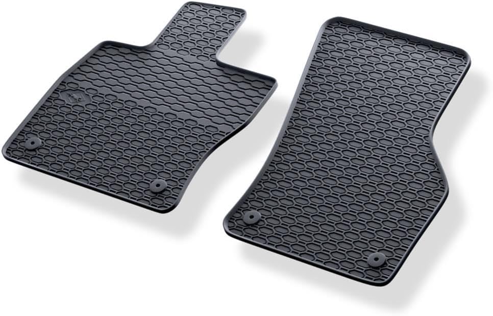 Mossa - Gummifussmatten Auto kompatibel mit Audi A3 Limousine, Sportback (2012-2020) schwarz Gummima