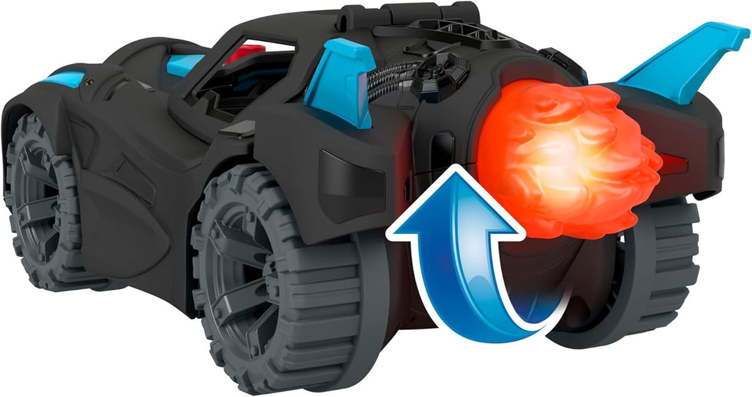 Fisher-Price Imaginext HGX96 - DC Super Friends Lights & Sounds Batmobile, Spielzeug ab 3 bis 8 Jahr