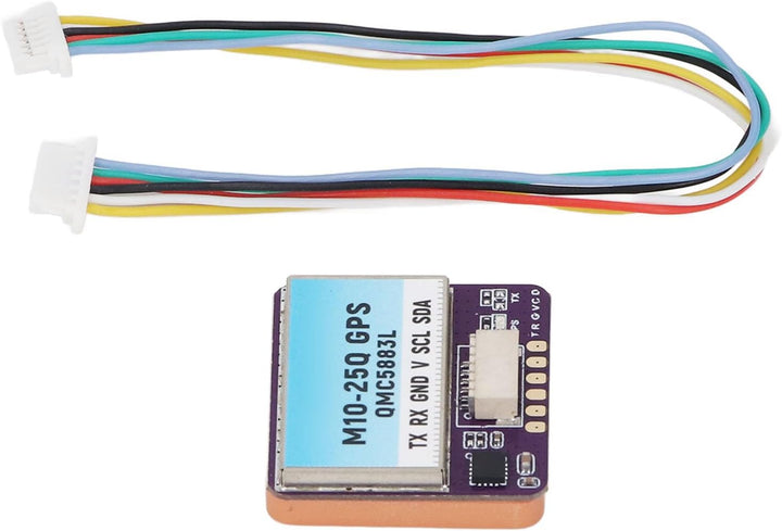 Elprico M10-25Q GPS-Modul mit QMC5883L-Kompass, 10-Hz-Ausgangsfrequenz, Einfache Installation für Re
