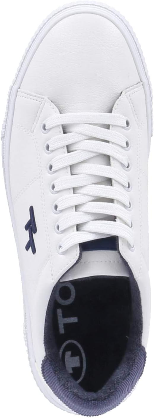 TOM TAILOR Herren 7480040005Sneaker 41 EU Weiss, 41 EU Weiß