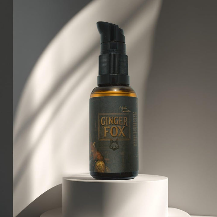 Ginger Fox Bartöl 30ml Pflegendes Bartpflegeöl für Herren mit Jojoba & Hanföl Macht den Bart weich &