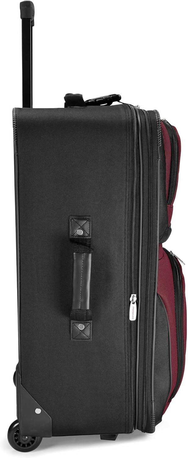 Travel Select Amsterdam Erweiterbares Rollgepäck 8-Piece Set (15/21/25/29/Packing Cubes) Burgunder