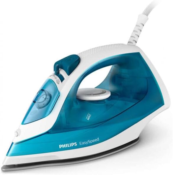 Bügeleisen PHILIPS Easyspeed GC1750/20, 2000W, 100g/min, 220ml, Antihaft-Bügelsohle, blau-weiss