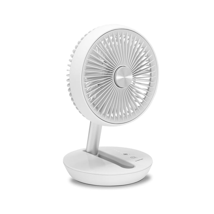 TROTEC TVE 2 W Akku-Tischventilator Leiser Mini-Ventilator, 25 W, 2 Stufen | 360° drehbar, ideal für
