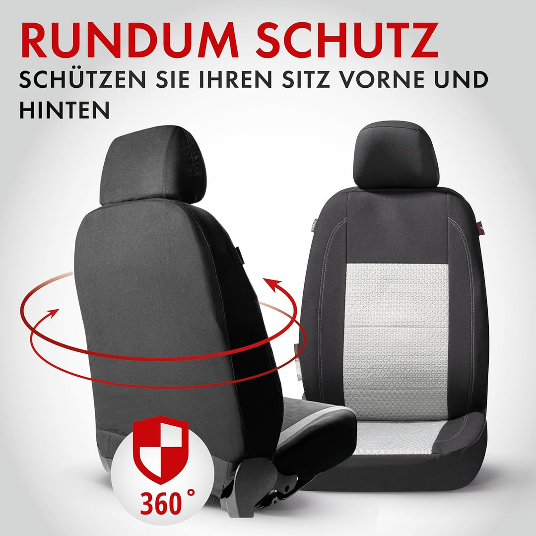 Walser Premium Autositzbezüge Avignon mit Reissverschluss Qualitätssieger Sehr Gut* Sitzbezüge Auto,