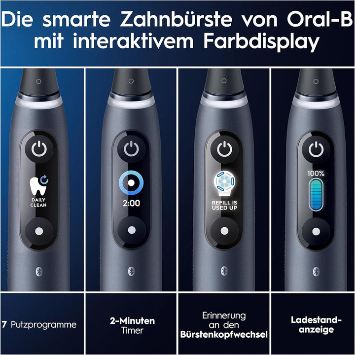 Oral-B iO Series 9 Plus Edition Elektrische Zahnbürste/Electric Toothbrush, PLUS 3 Aufsteckbürsten,
