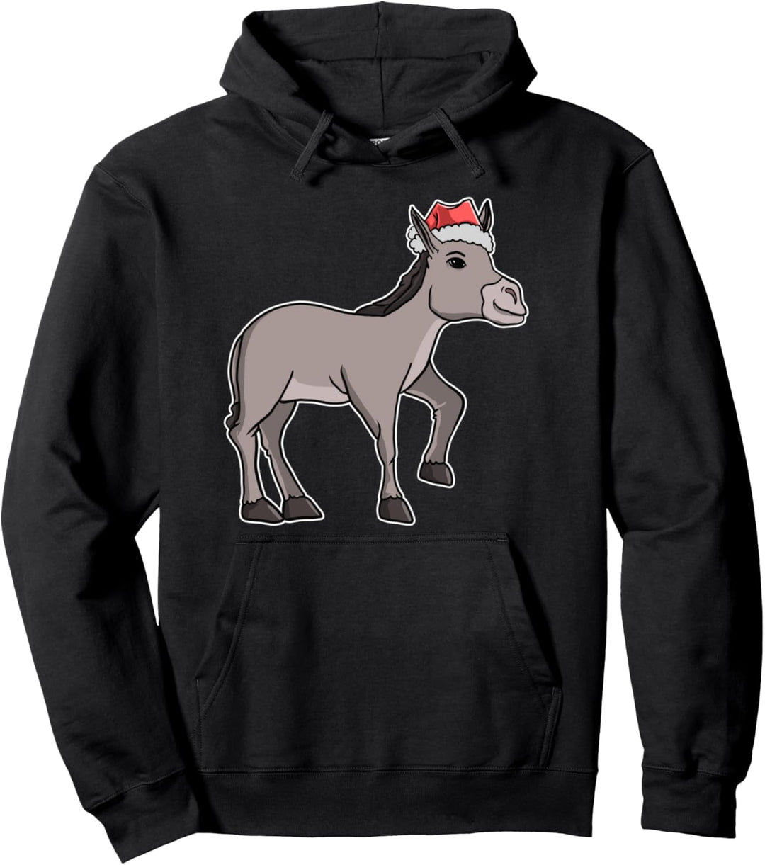 Weihnachts Outfit Weihnachtspullover Damen Familie Esel Pullover Hoodie