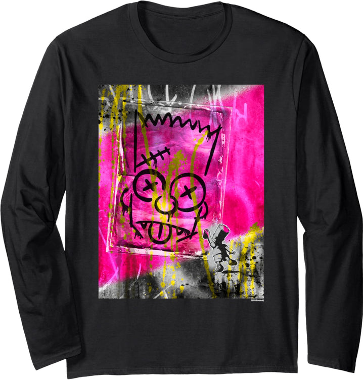 The Simpsons Bart Simpson El Barto Graffiti Langarmshirt