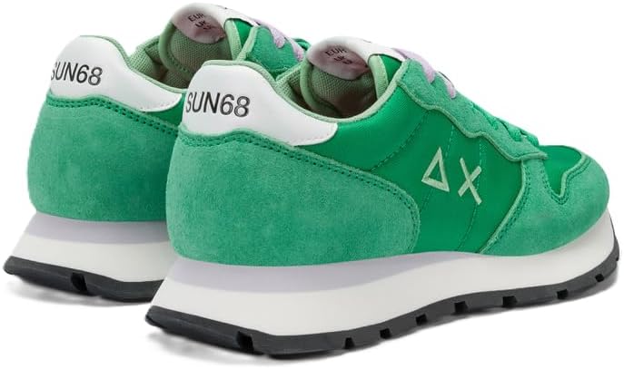 SUN68 Damen Ally Solid NylonSneaker 36 EU Verde Prato, 36 EU Verde Prato