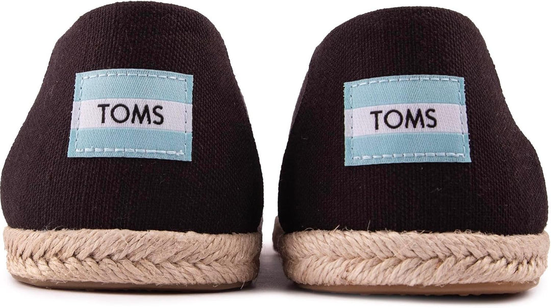 TOMS Herren Alpargata Rope Classic Flacher Slipper, Total Black