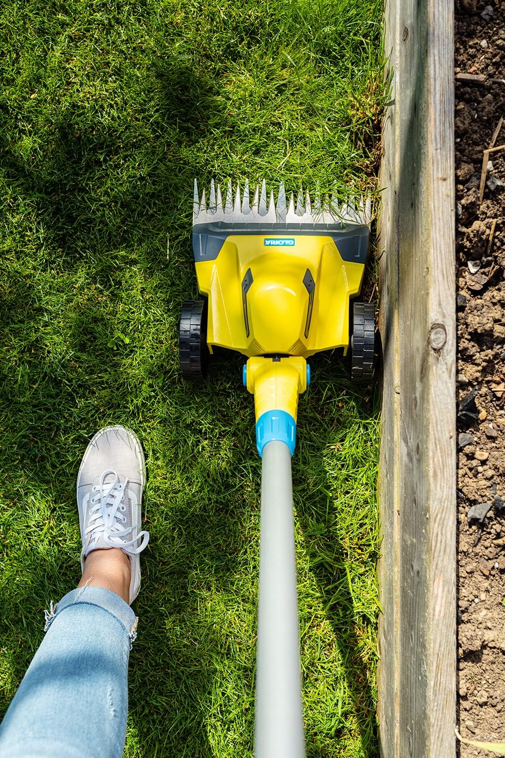 GLORIA Akku Rasen-und Kantenschneider FineCut 18V Set - Ergänzung für Mähroboter | Akku Rasenmäher/R