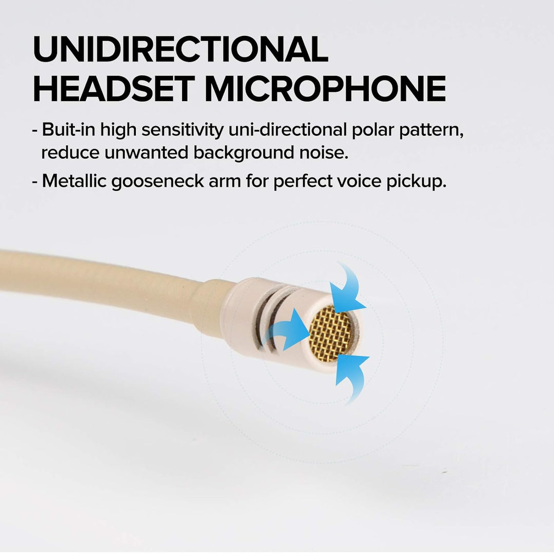 Headset Mikrofon Stirnband mic 3,5 mm TRS Unidirektional Kondensator Mic für PC Kamera Sprachverstär
