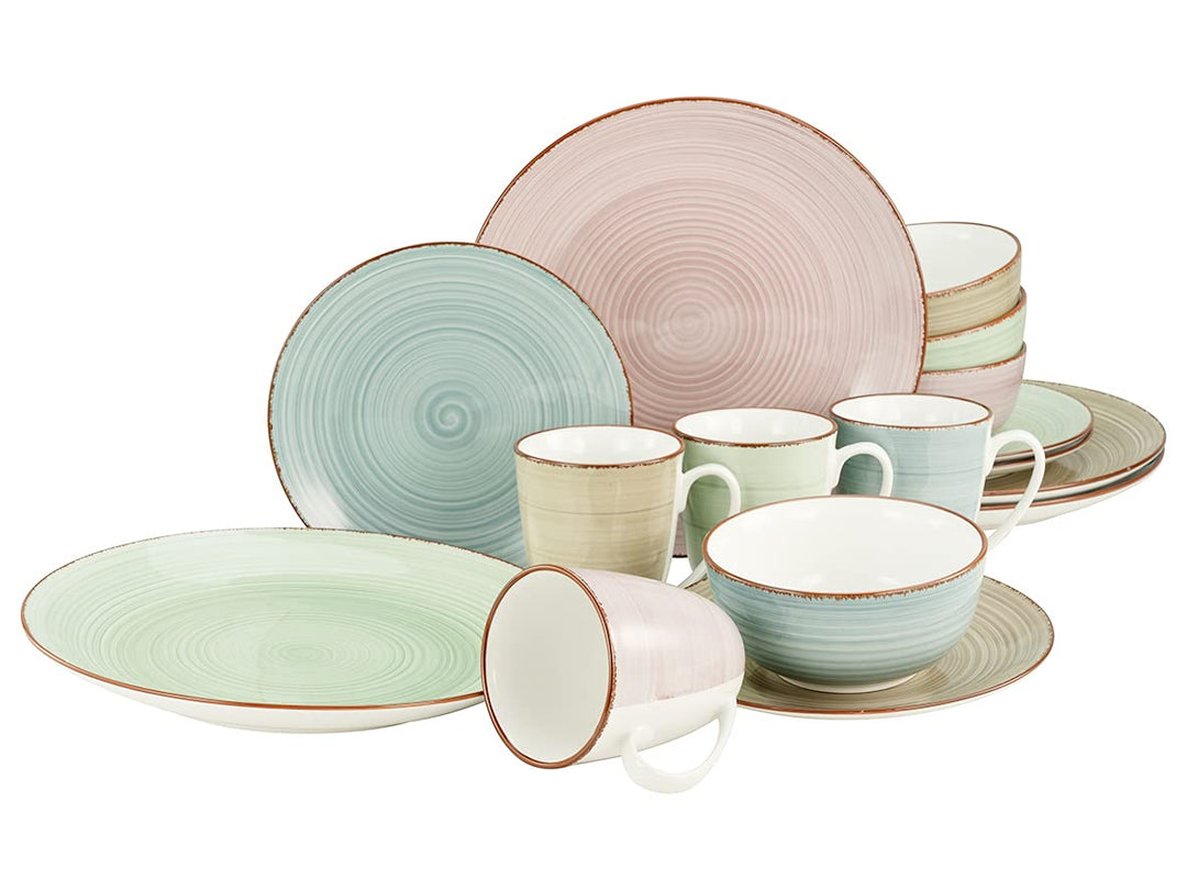 CreaTable, 22582, Serie SAMBA, Geschirrset, Kombiservice 16 teilig, Kombiservice 16 teilig