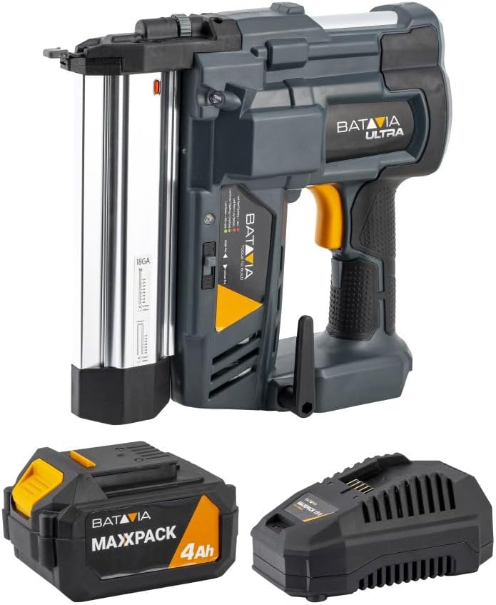 Batavia Akku-Klammer-Nagel-Tacker 18GA 18V - ohne Akku und Ladegerät