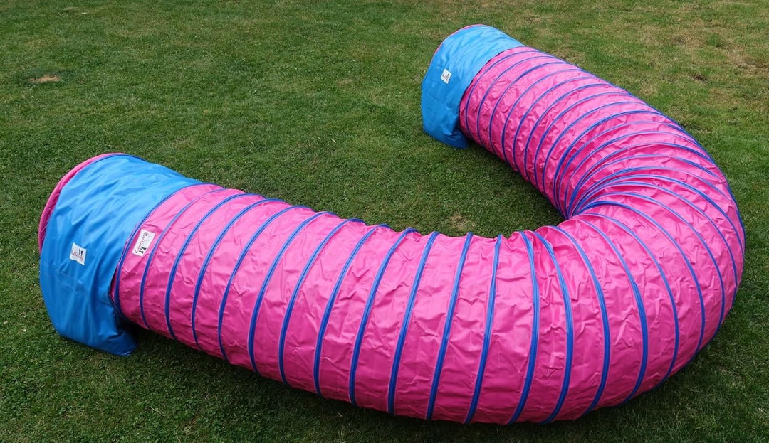Callieway® Dog Agility Tunnel Profi Hunde Tunnel Agility Gerät (Stützsandsäcke bereits inklusive) (5