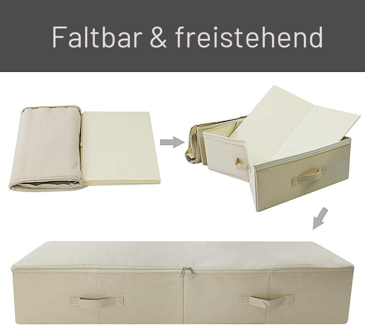 Grosses Format Unterbett Aufbewahrungsbox mit Deckel – Unterbett Schuhe Aufbewahrungsbox für Kleidun