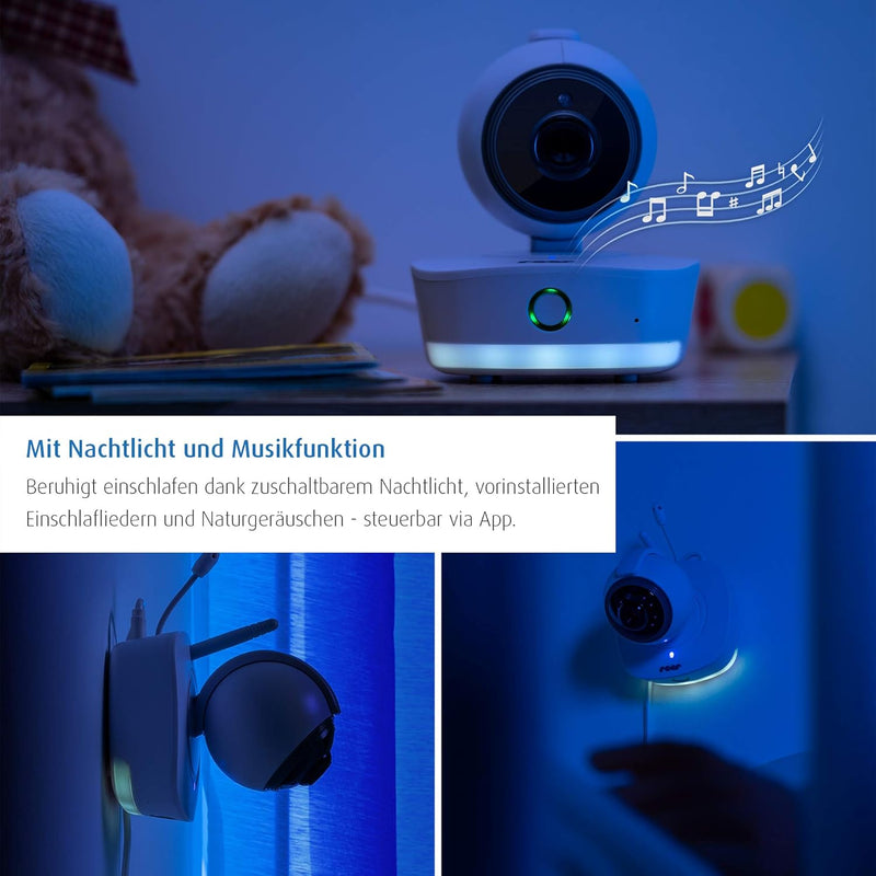 Reer, IP BabyCam Move macht Dein Smartphone zum VideoBabyphone fernsteuerbar 330° Rundumsicht Datens