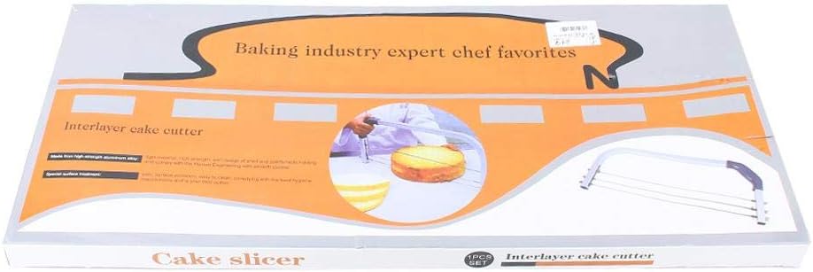 Einstellbarer Draht Kuchenschneider Leveler Edelstahl Backwerkzeuge Kuchensäge Kuchenschneider Kuche