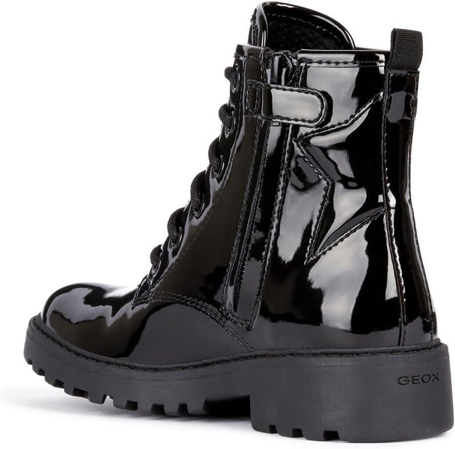 Geox Mädchen J Casey Girl Ankle Boot 28 EU Schwarz, 28 EU Schwarz