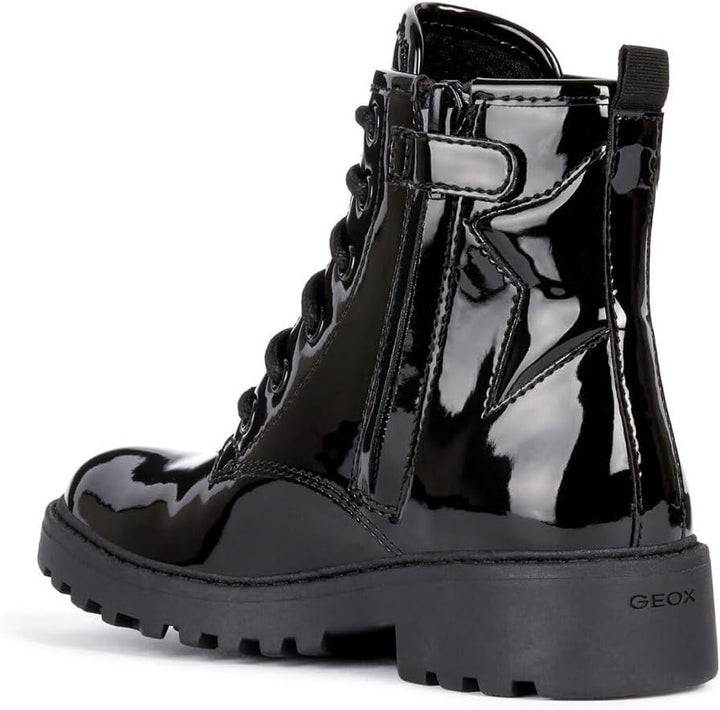 Geox Mädchen J Casey Girl Ankle Boot 28 EU Schwarz, 28 EU Schwarz