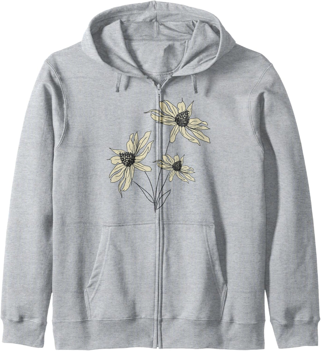 Trendy Garden Flowers Pocket C1 Kapuzenjacke