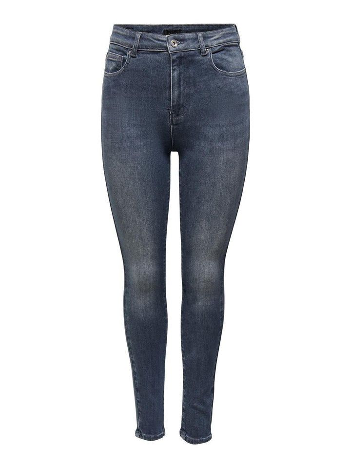 ONLY Female Skinny Jeans ONLMILA Hohe Taille Skinny Fit Jeans 25W / 30L Blue Black Denim, 25W / 30L