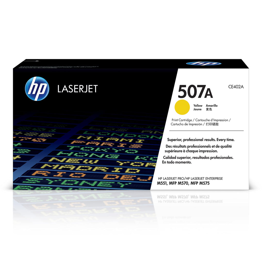 HP 507A (CE402A) Gelb Original Toner für HP Laserjet Enterprise M551, Color M575, Pro 570, 6.000 Sei