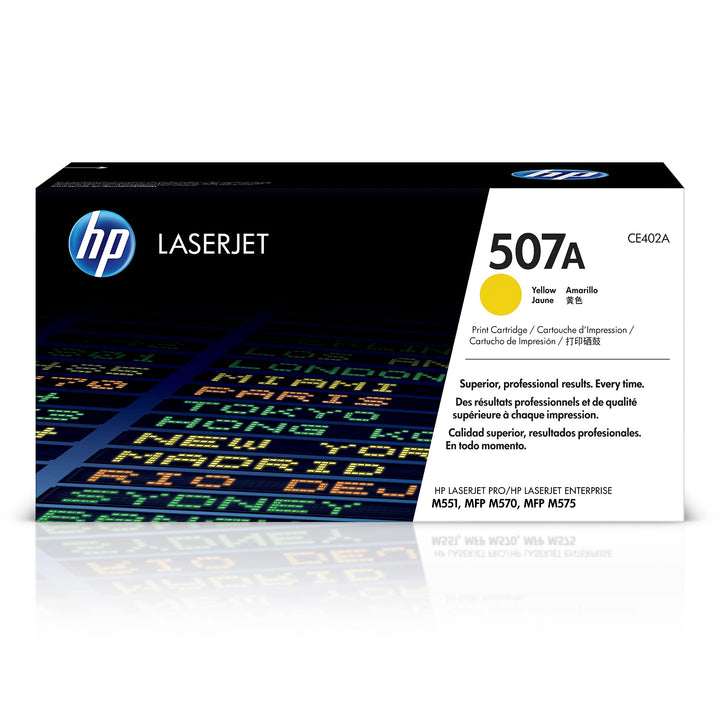 HP 507A (CE402A) Gelb Original Toner für HP Laserjet Enterprise M551, Color M575, Pro 570, 6.000 Sei