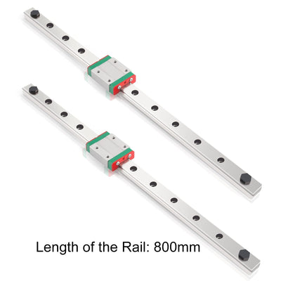 iMetrx MGN12H 800MM linearführung schiene MGN12 für 3D-Drucker und CNC-Maschine (2 Pack) 800mm 2 Rai