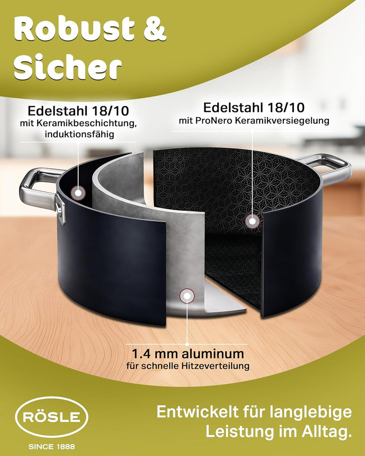 RÖSLE EBONIC ProNero Bratentopf 20cm