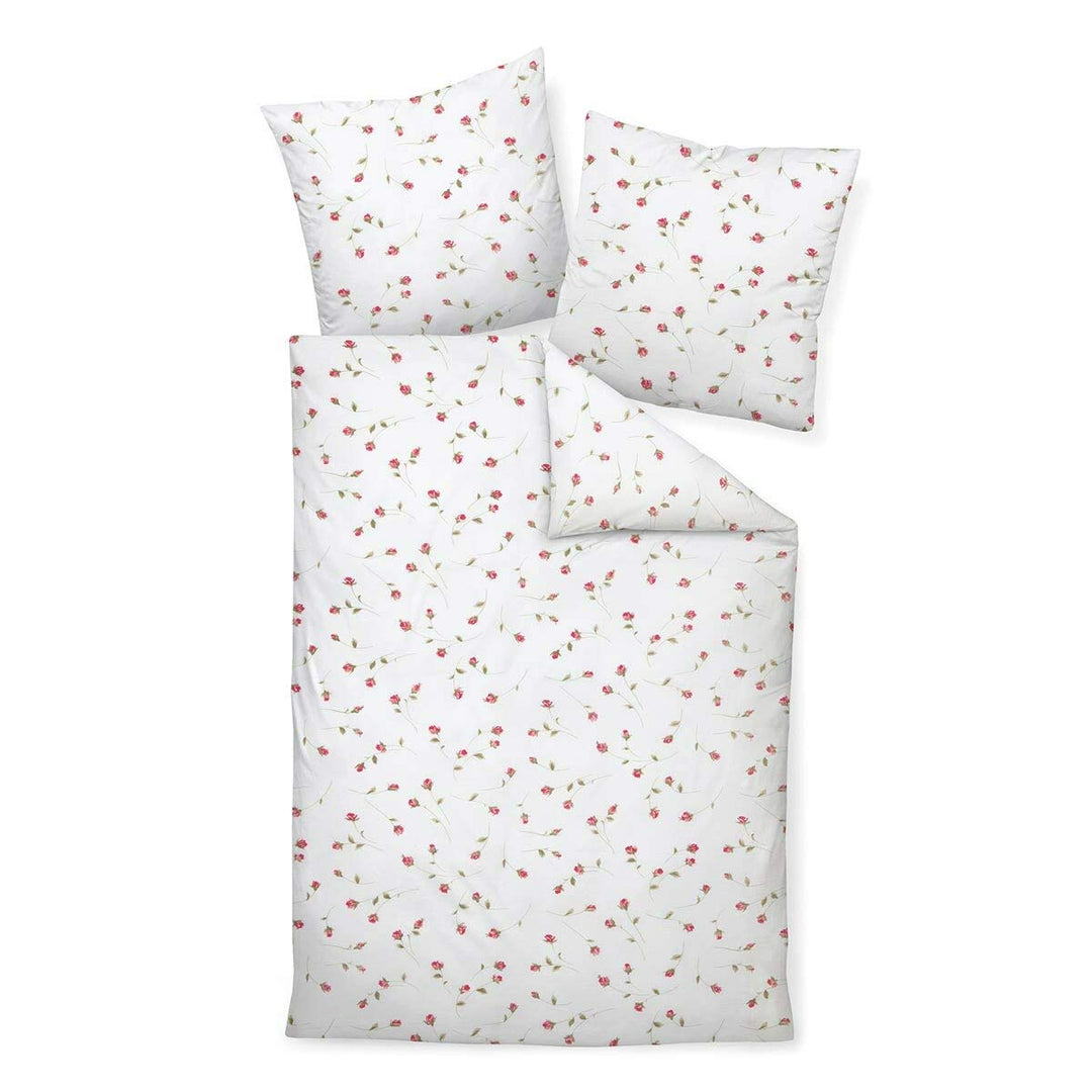 Janine Design Seersucker Bettwäsche Tango 2174-21 paradierot 1 Bettbezug 155 x 220 cm + 1 Kissenbezu