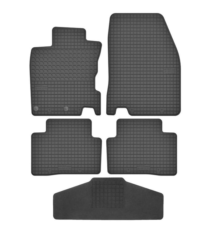 Fussmatten Vorne, Hinten + Tunnel Matte 5er Set für Nissan Qashqai 2 2013-2020 J11 Gummi Gumimatten