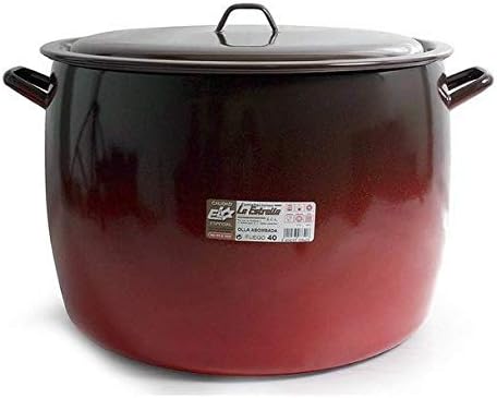 esmaltaciones der Stern Feuer – gewölbter Topf mit Deckel, 20 cm, 5 l