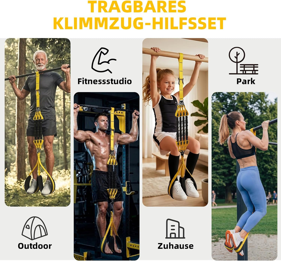 Klimmzughilfebänder, Verstellbarer Widerstand, Krafttraining