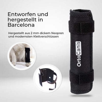 Ortocanis - Karpalbandage für Hunde mit Arthrose, Bandverletzungen, instabilem Karpalgelenk, Grösse