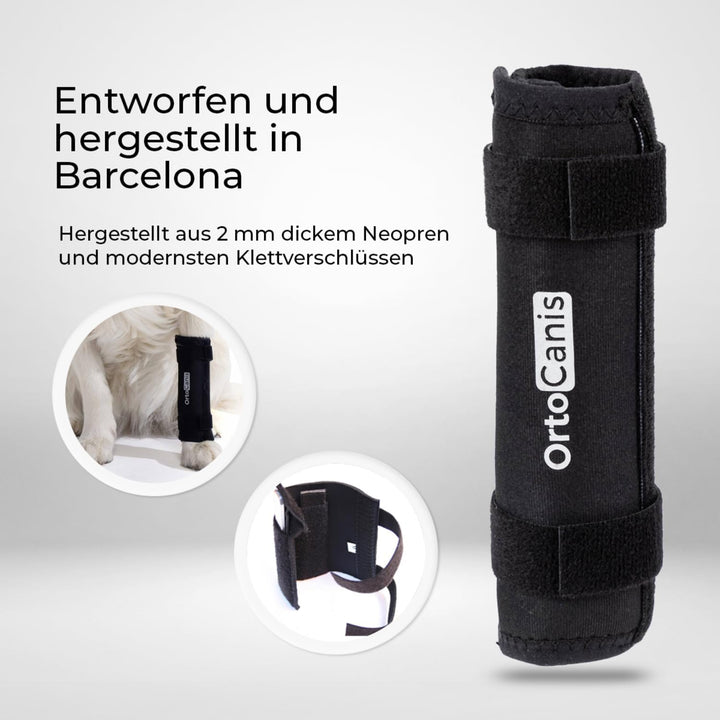 Ortocanis - Karpalbandage für Hunde mit Arthrose, Bandverletzungen, instabilem Karpalgelenk, Grösse