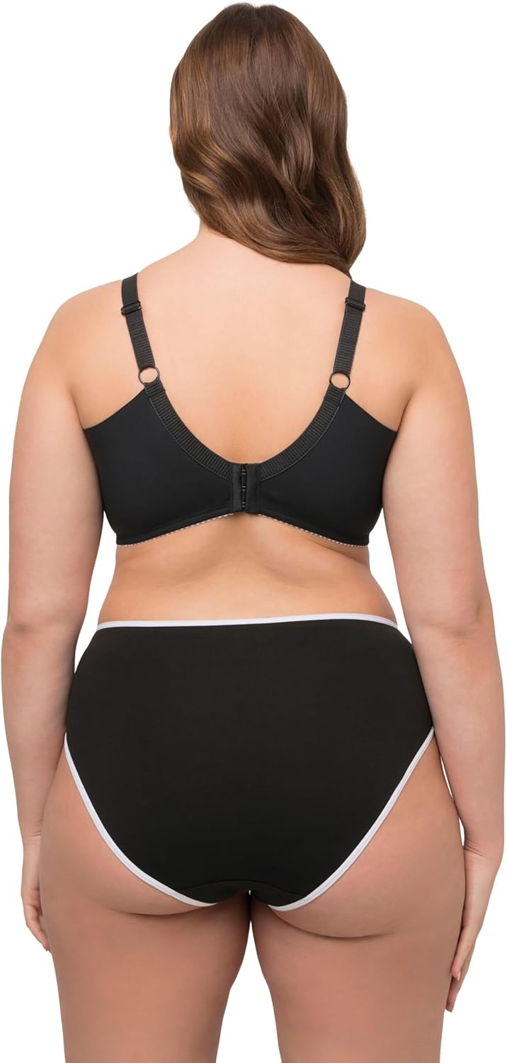 Ulla Popken Damen grosse Grössen Übergrössen Plus Size Bügel-BH, Softschalen, Zierkante 811724 105E