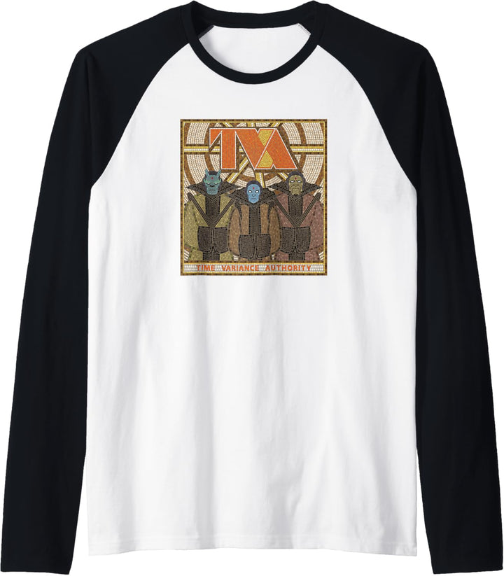 Marvel Loki Time Variance Authority Time-Keepers Mosaic Raglan