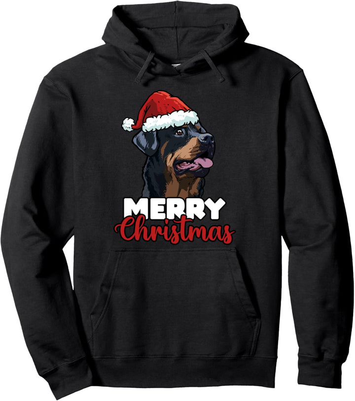 Merry Christmas Rottweiler Hundelieber Geschenk Pullover Hoodie