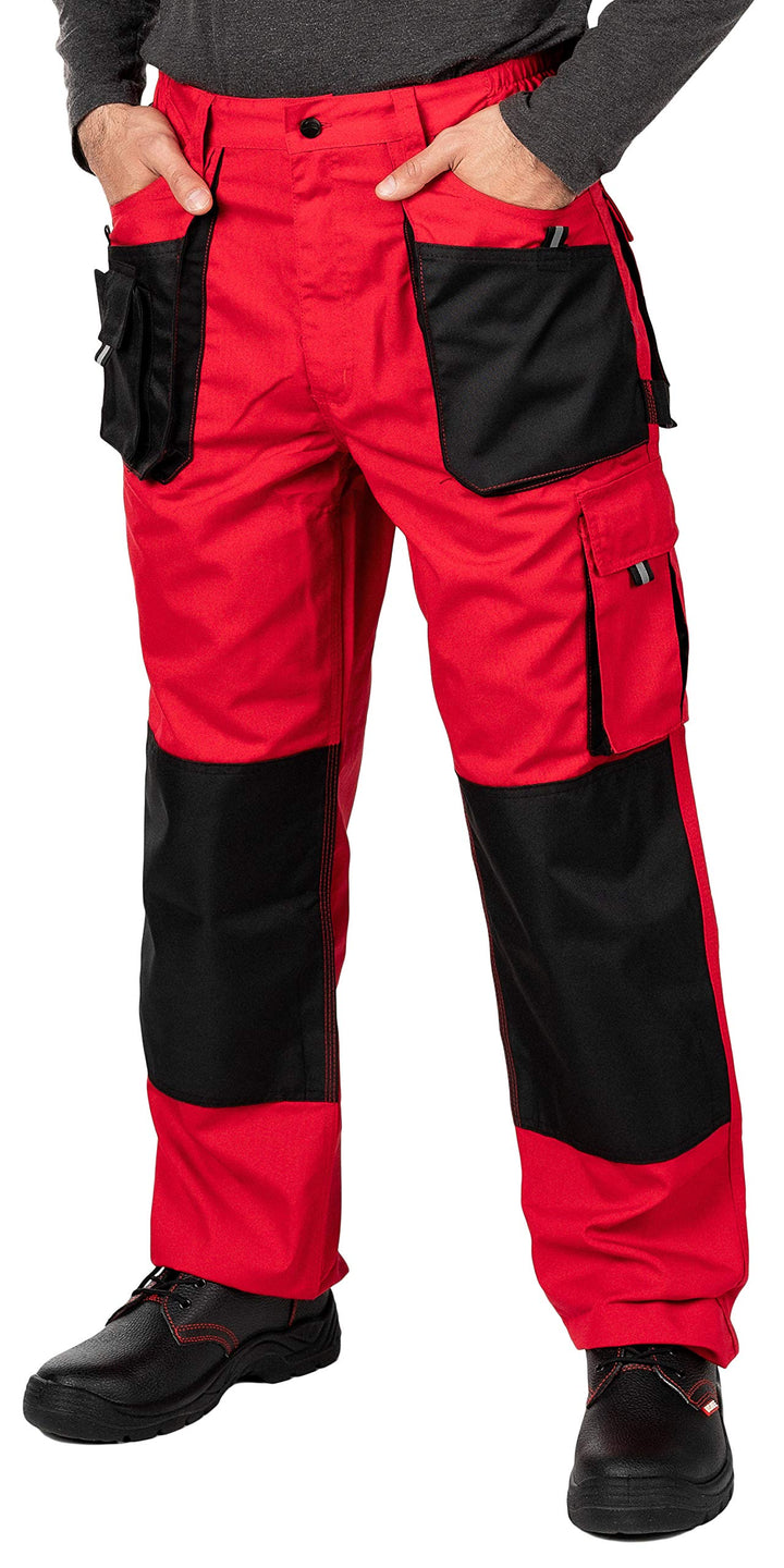 MAZALAT work wear Arbeitshose für Herren, mit Kniepolstertaschen, Arbeitshose, mehrere Taschen, gros