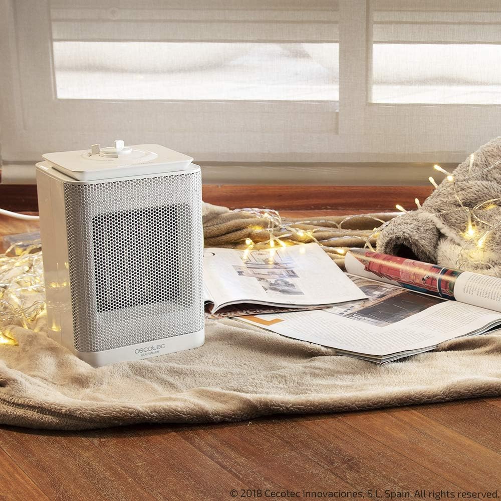Cecotec Keramikheizung Ready Warm 6000 Ceramic. 1500 W, 3 Modi, einstellbarer Thermostat, Kippsensor