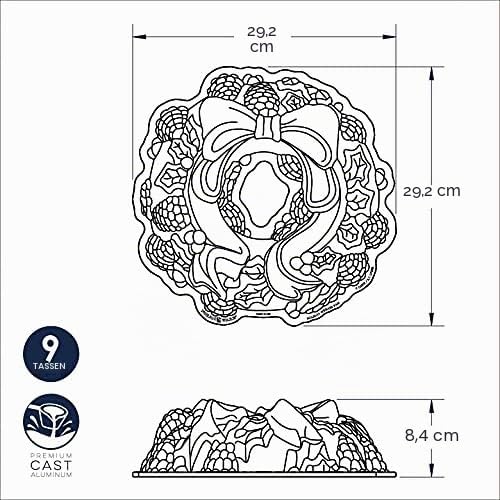 Nordic Ware Backform, Aluminium, Silber, 28,6cm
