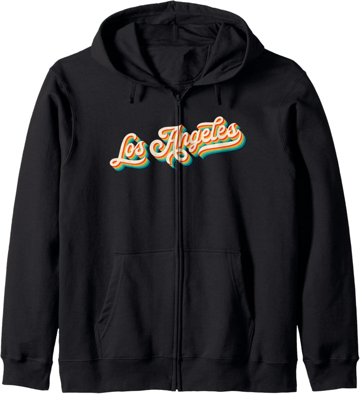 70s Vintage Retro Los Angeles California Throwback Gift Kapuzenjacke