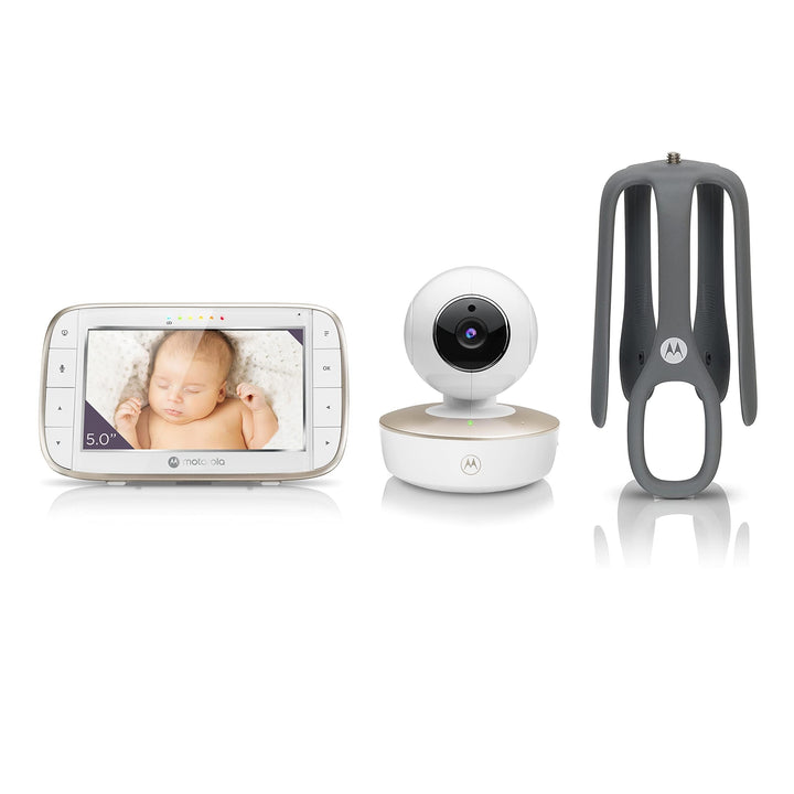 Motorola Nursery VM855 Connected WIFI Babyphone - mit Motorola Nursery App und 5-Zoll Elterneinheit