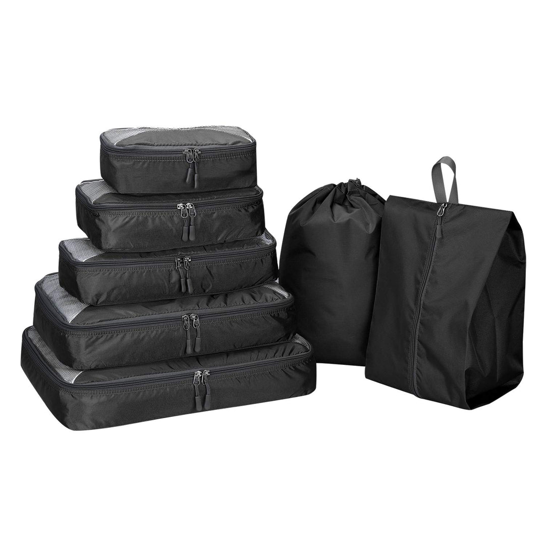 G4Free 3/6/7 Stück Packing Cubes Organizer für Koffer Faltbare Kleidertasche Schuhbeutel Packwürfel